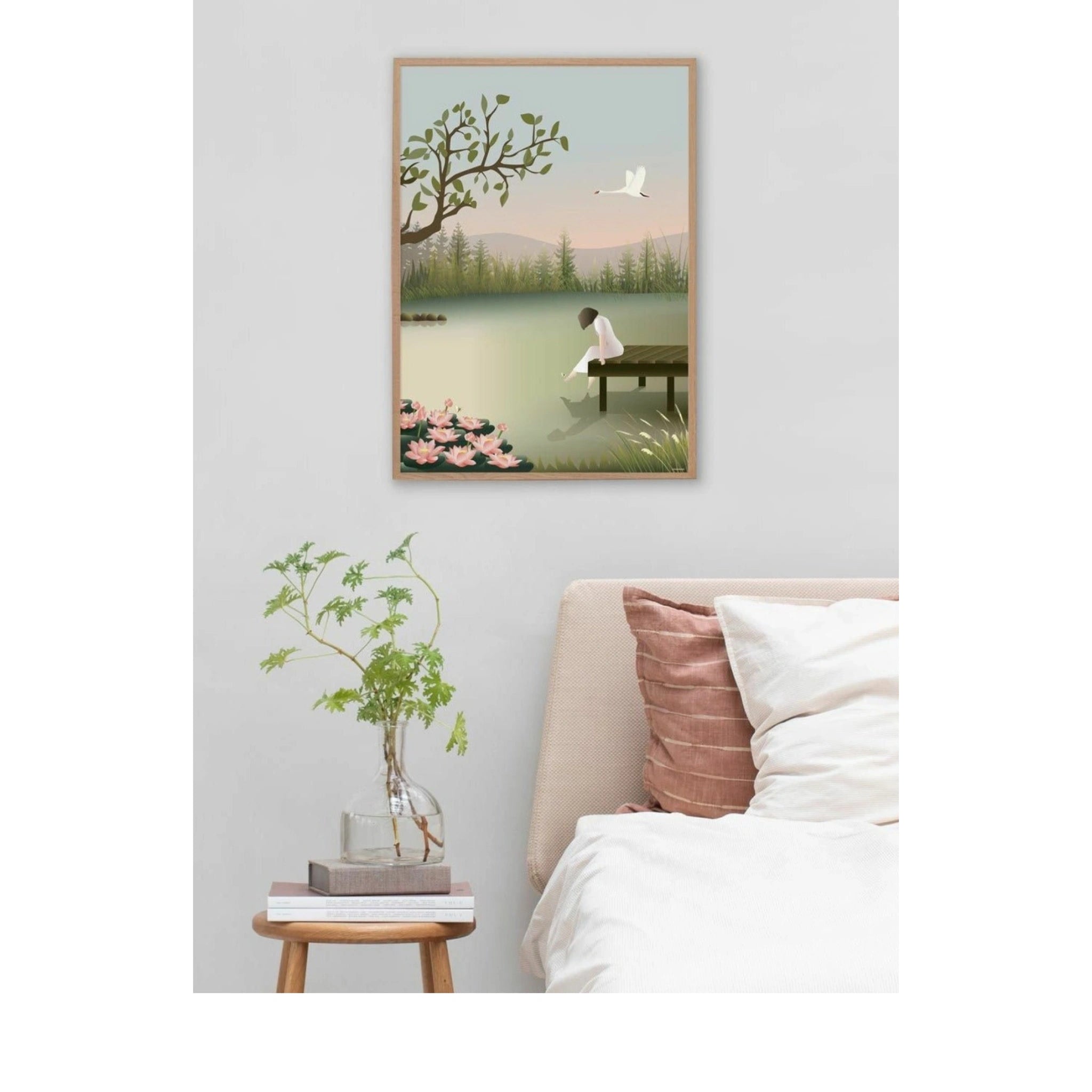 Vissevasse Girl On The Bridge Poster, 30x40 Cm