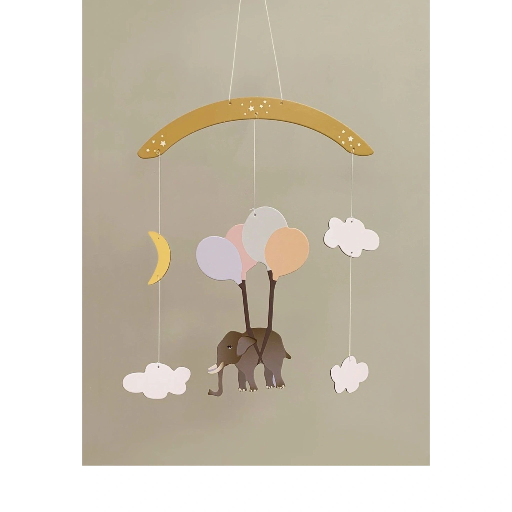 Vissevasse Flying Elephant Decorative Mobile