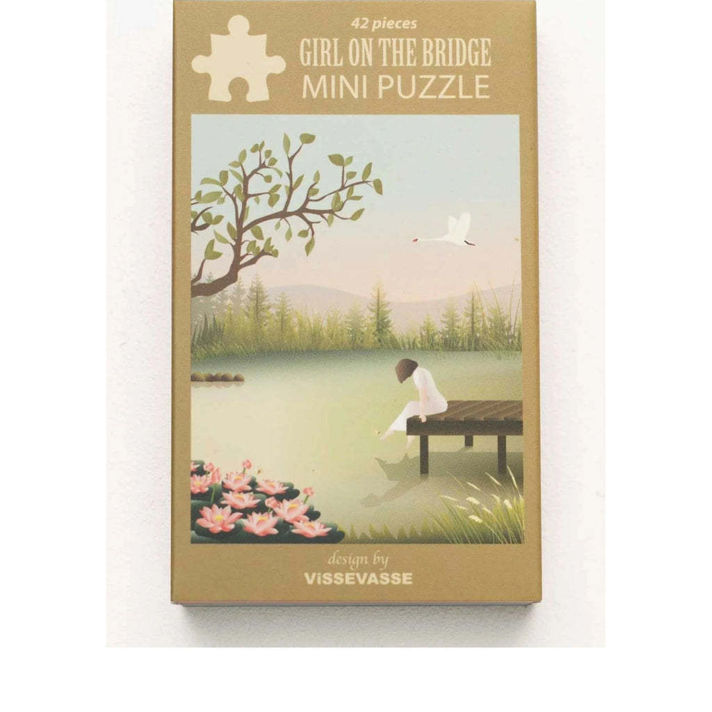 Vissevasse Girl On The Bridge Mini Puzzle