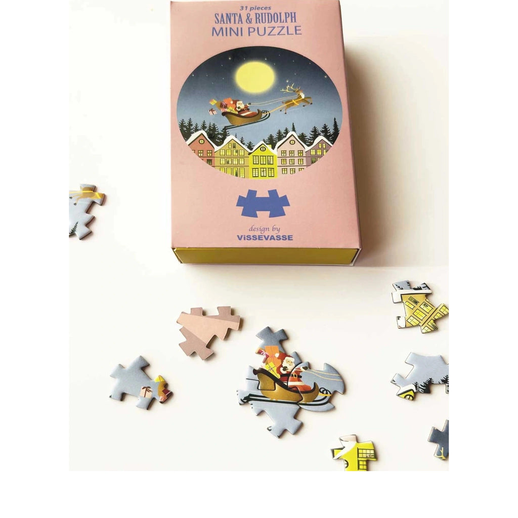 Vissevasse Santa & Rudolph Mini Puzzle