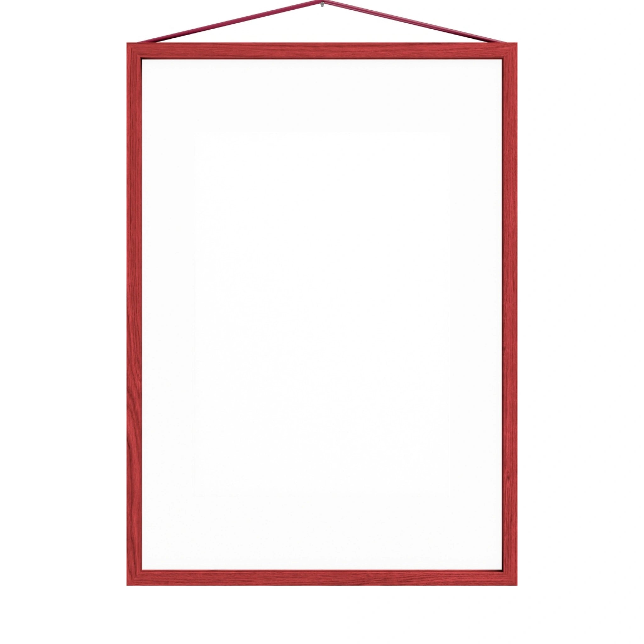Moebe A3 Red Satined Frame: Vibrant Birch Wood Design & Versatile Display