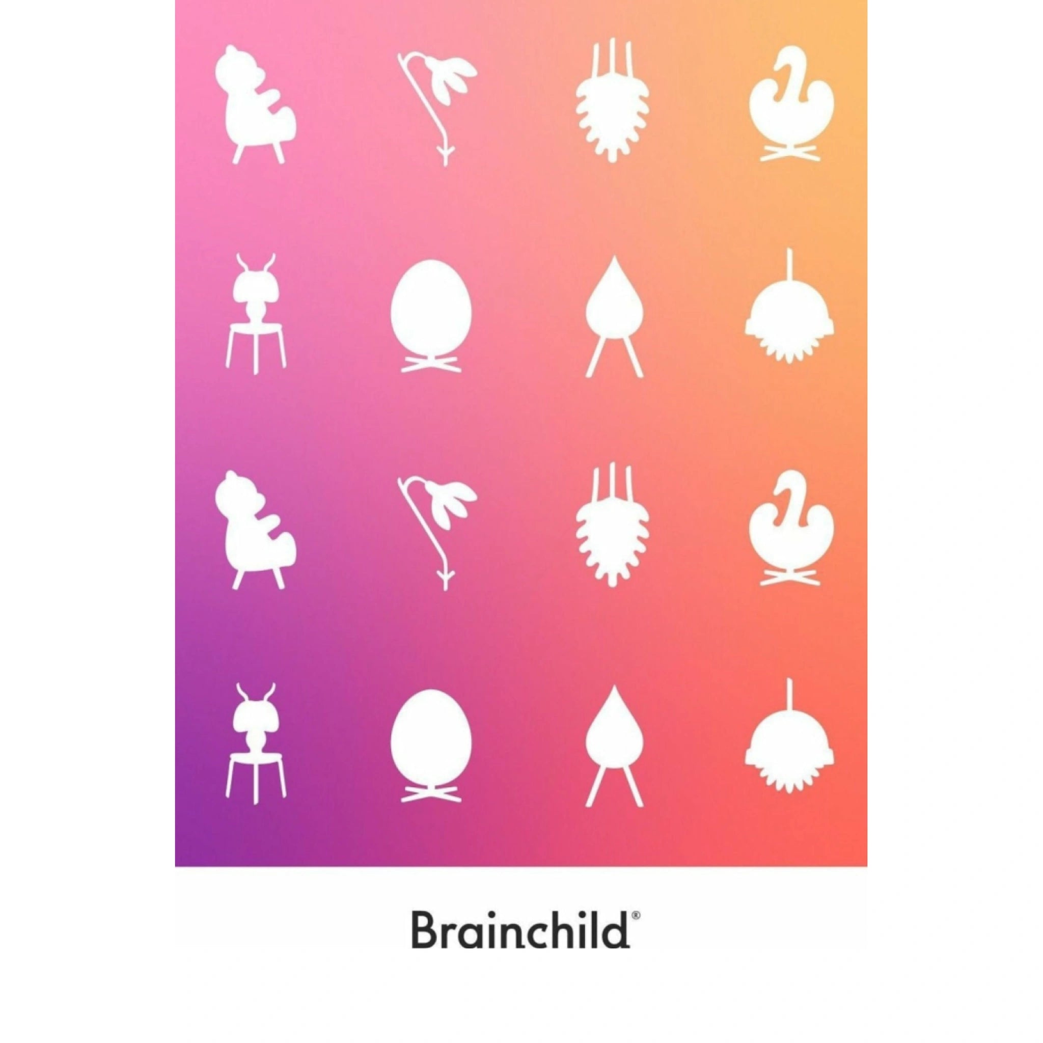 Brainchild Design Icon poster without frame 50x70 cm, color