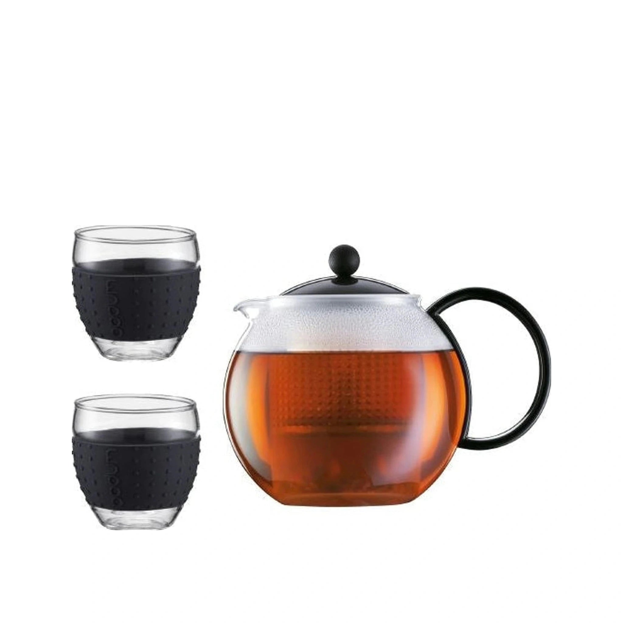 Bodum Assam Set Tea maker with sieve and lid and glass, 2 pcs.