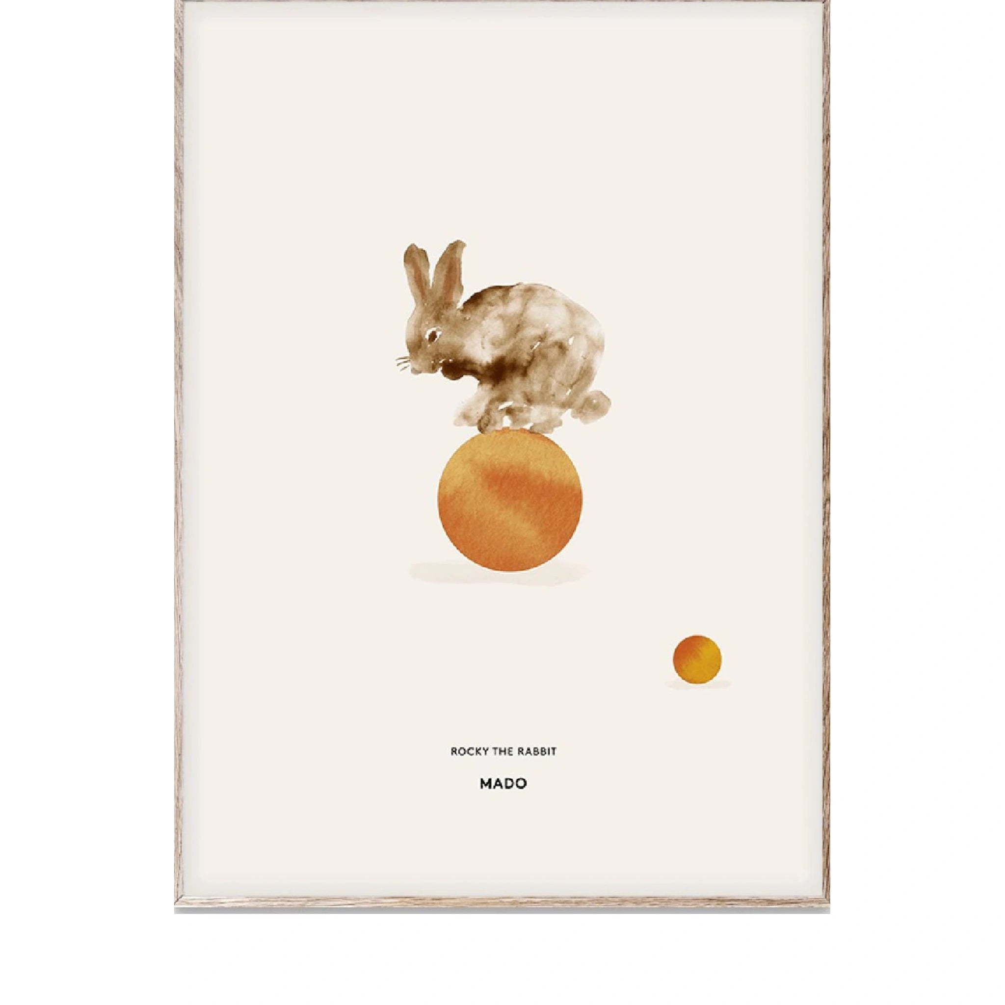 Paper Collective Rocky The Rabbit Poster, 50x70 Cm
