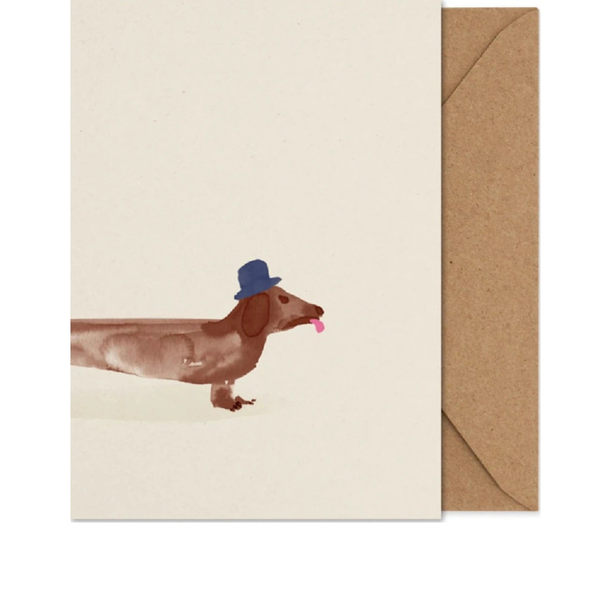 Paper Collective Doug The Dachshund Folded Card