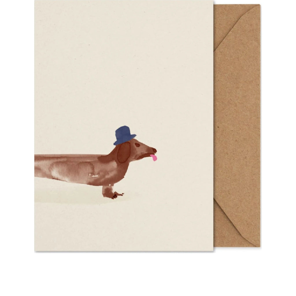 Paper Collective Doug The Dachshund Folded Card
