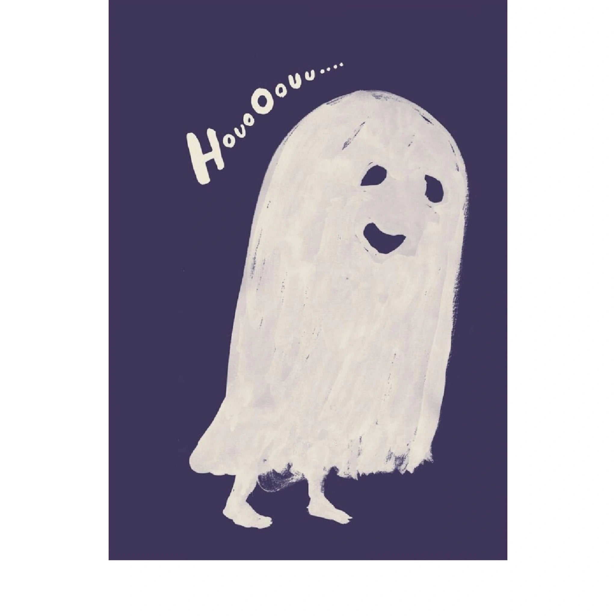 Paper Collective Houooouu Poster 50x70 Cm, White