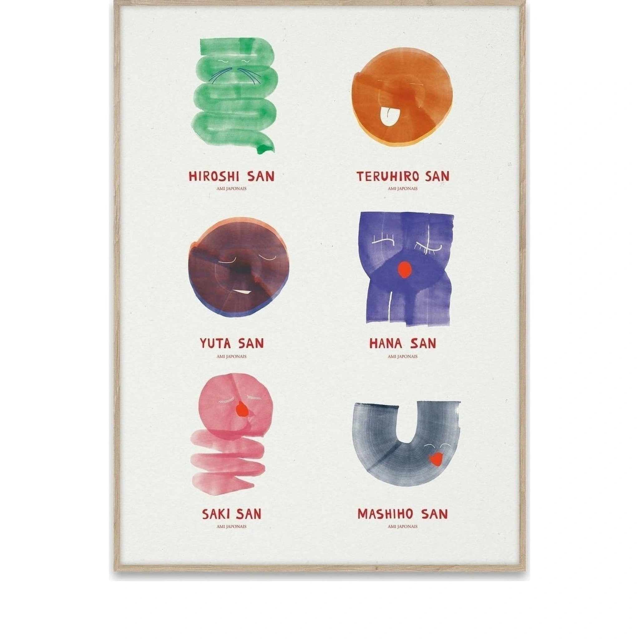 Paper Collective Amis Japonais Poster, 50x70 Cm