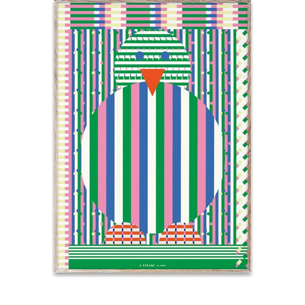 Paper Collective Chicken Poster, 30 X40 Cm