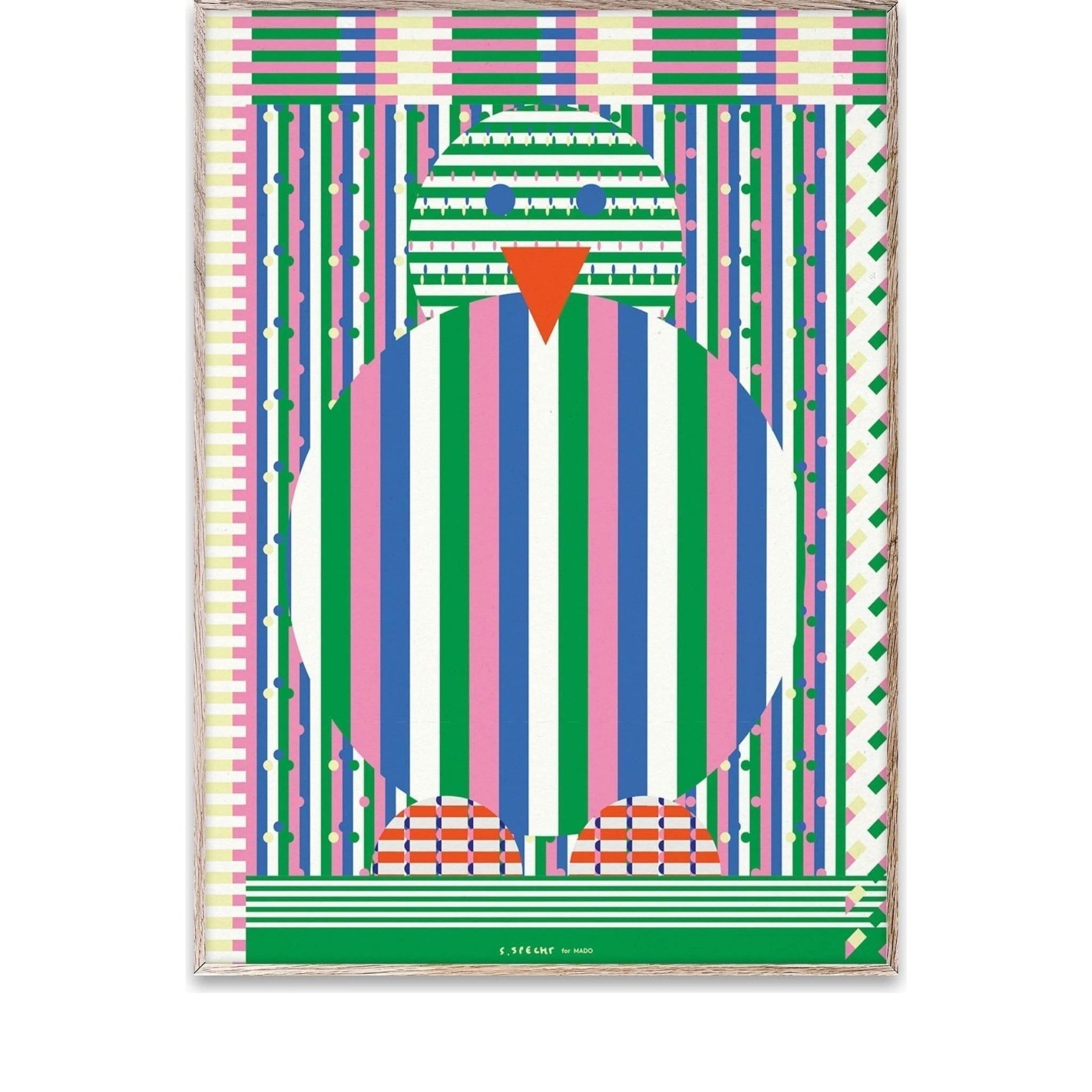 Paper Collective Chicken Poster, 30 X40 Cm