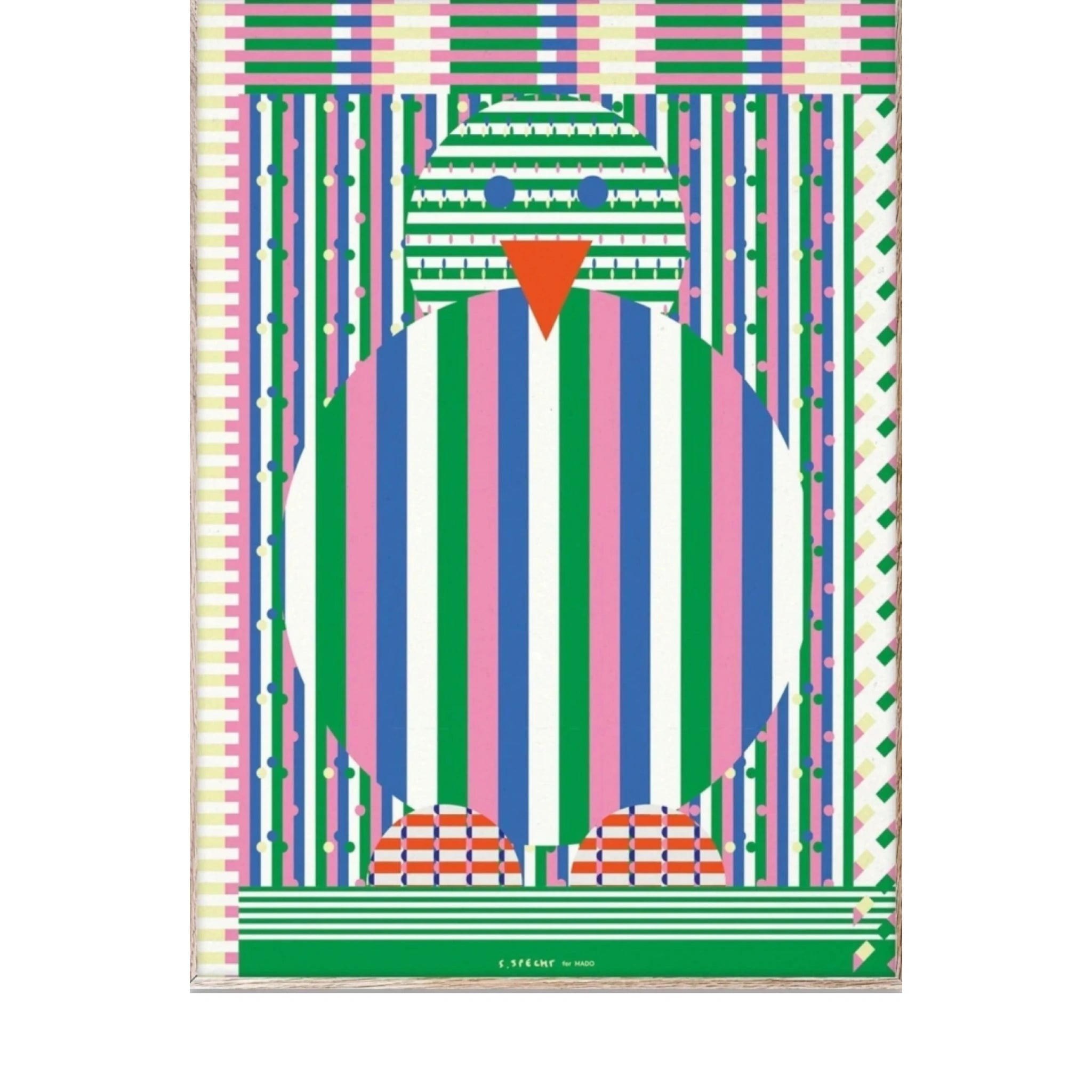 Paper Collective Chicken Poster, 30x40 Cm