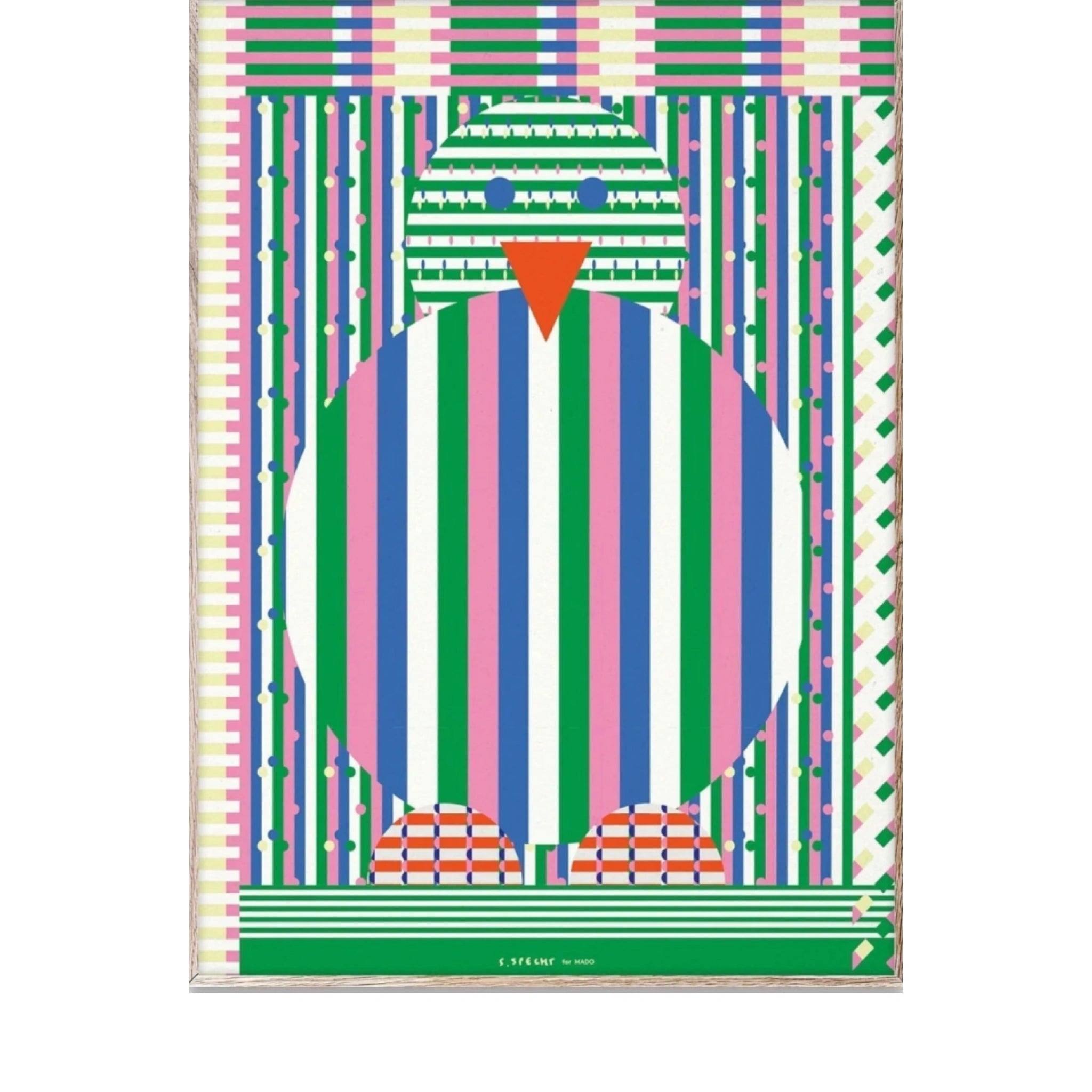 Paper Collective Chicken Poster, 30 X40 Cm