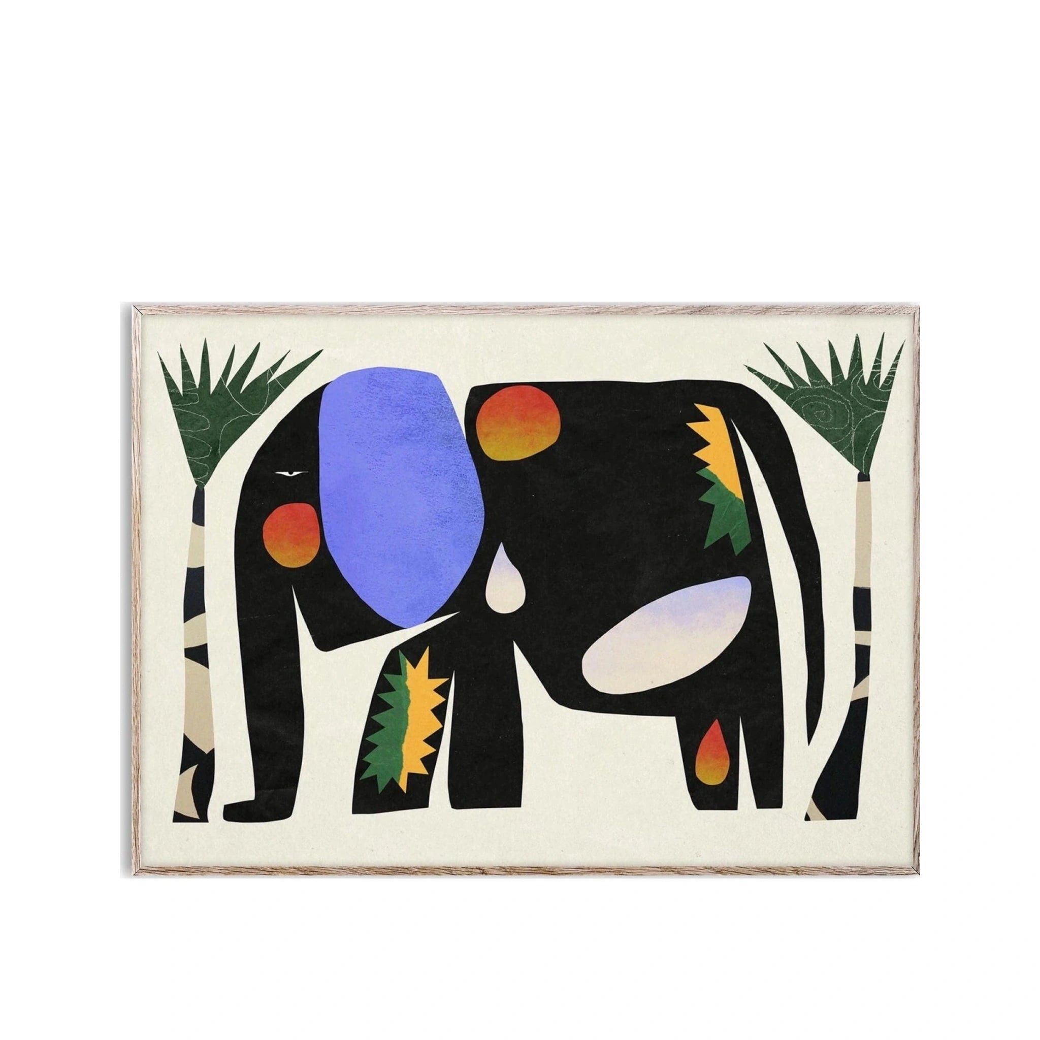 Paper Collective An Elephant That Never Forgets Poster, 50x70 Cm