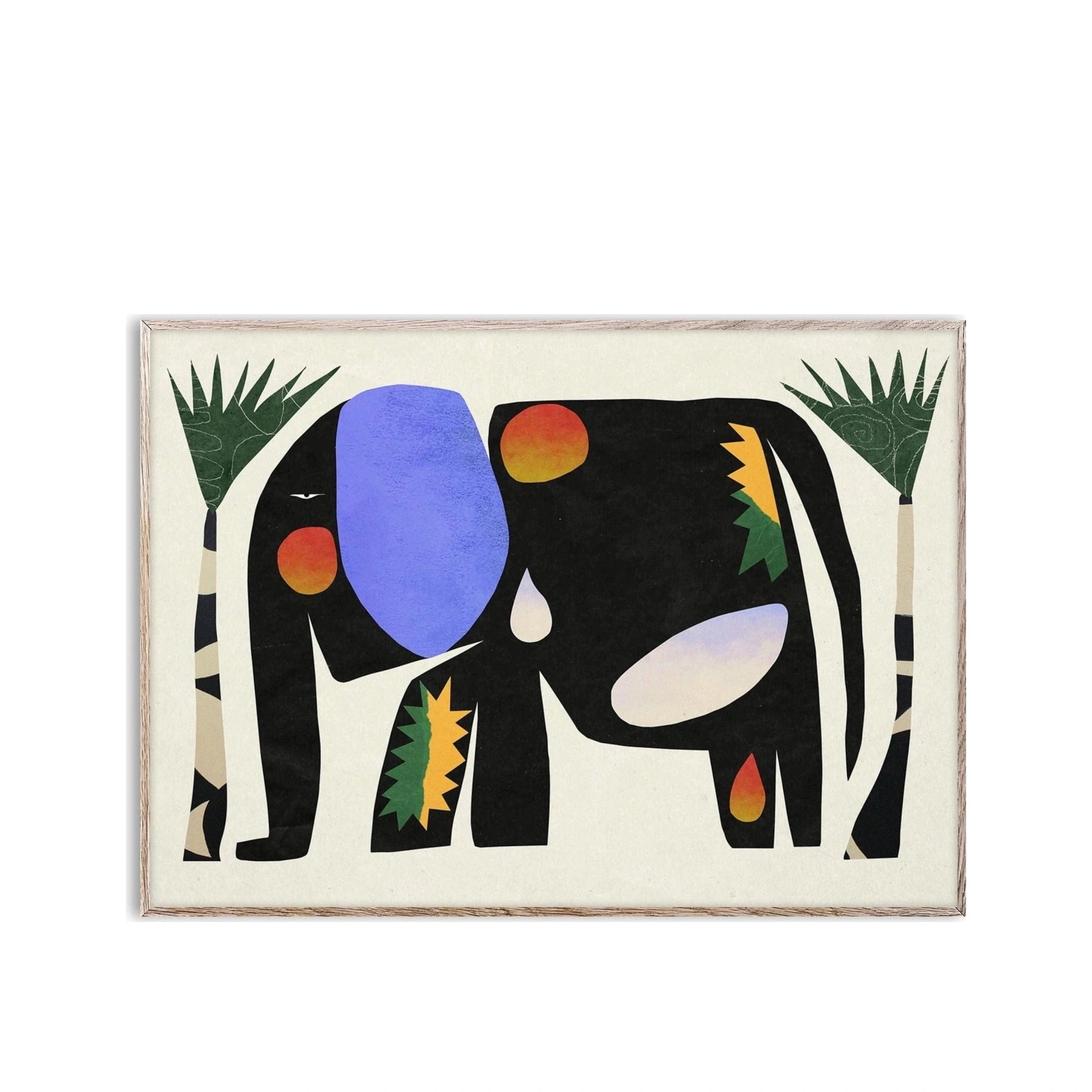 Paper Collective An Elephant That Never Forgets Poster, 50 X70 Cm