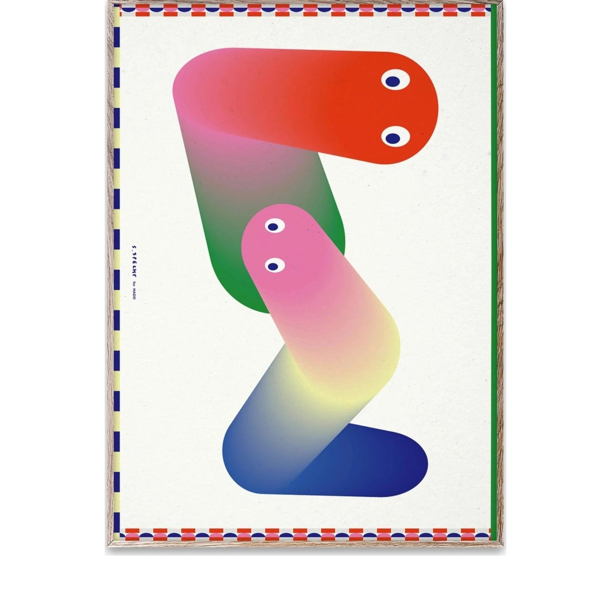 Paper Collective Worms Poster, 50x70 Cm