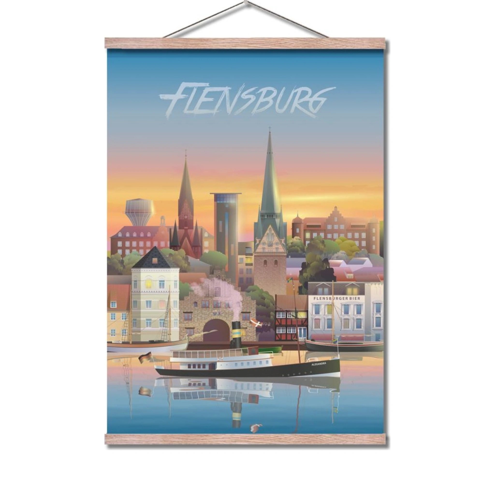 Martin Rahr Flensburg Poster, 50x70 Cm