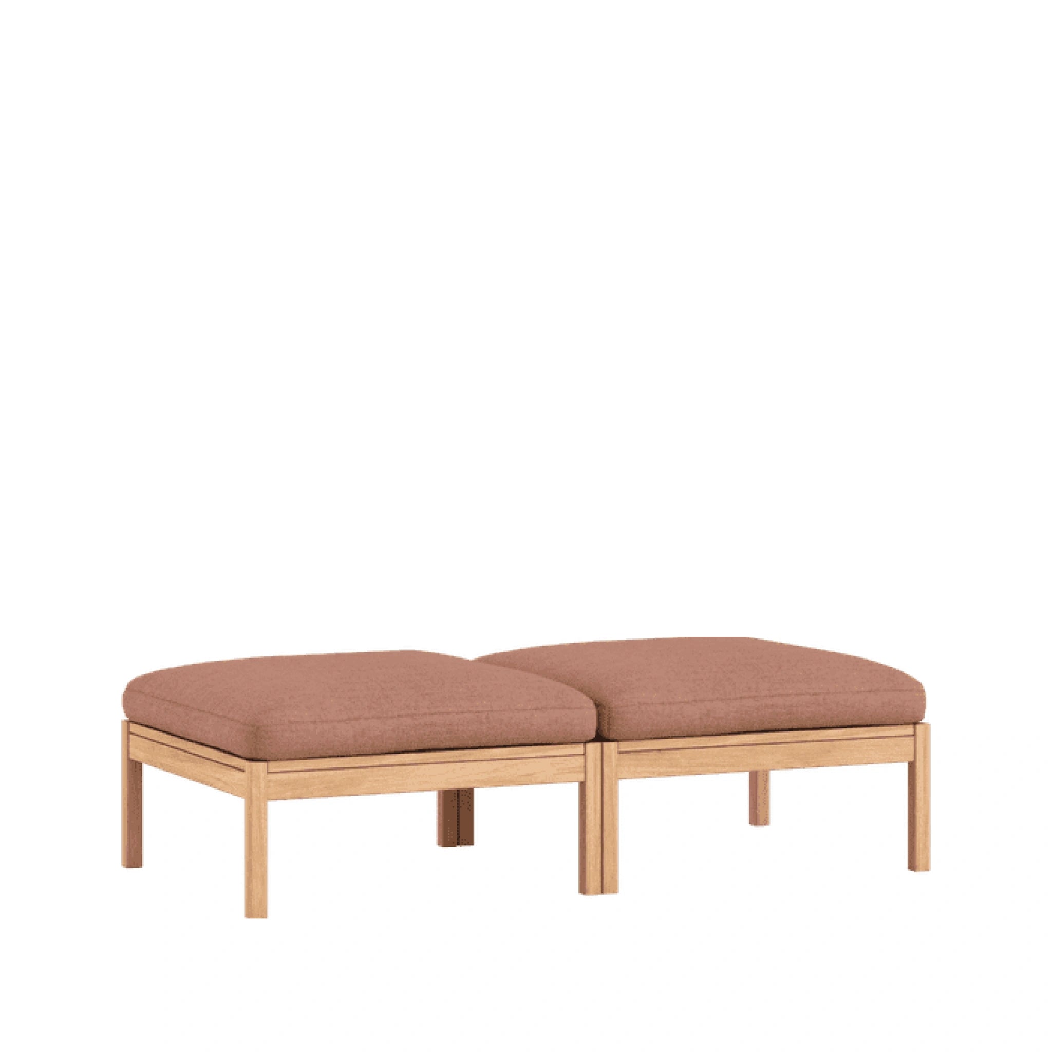 Moebe Modular Sofa Set, 2 Seater Daybed, Re-wool 648 (fsc Mix Credit)