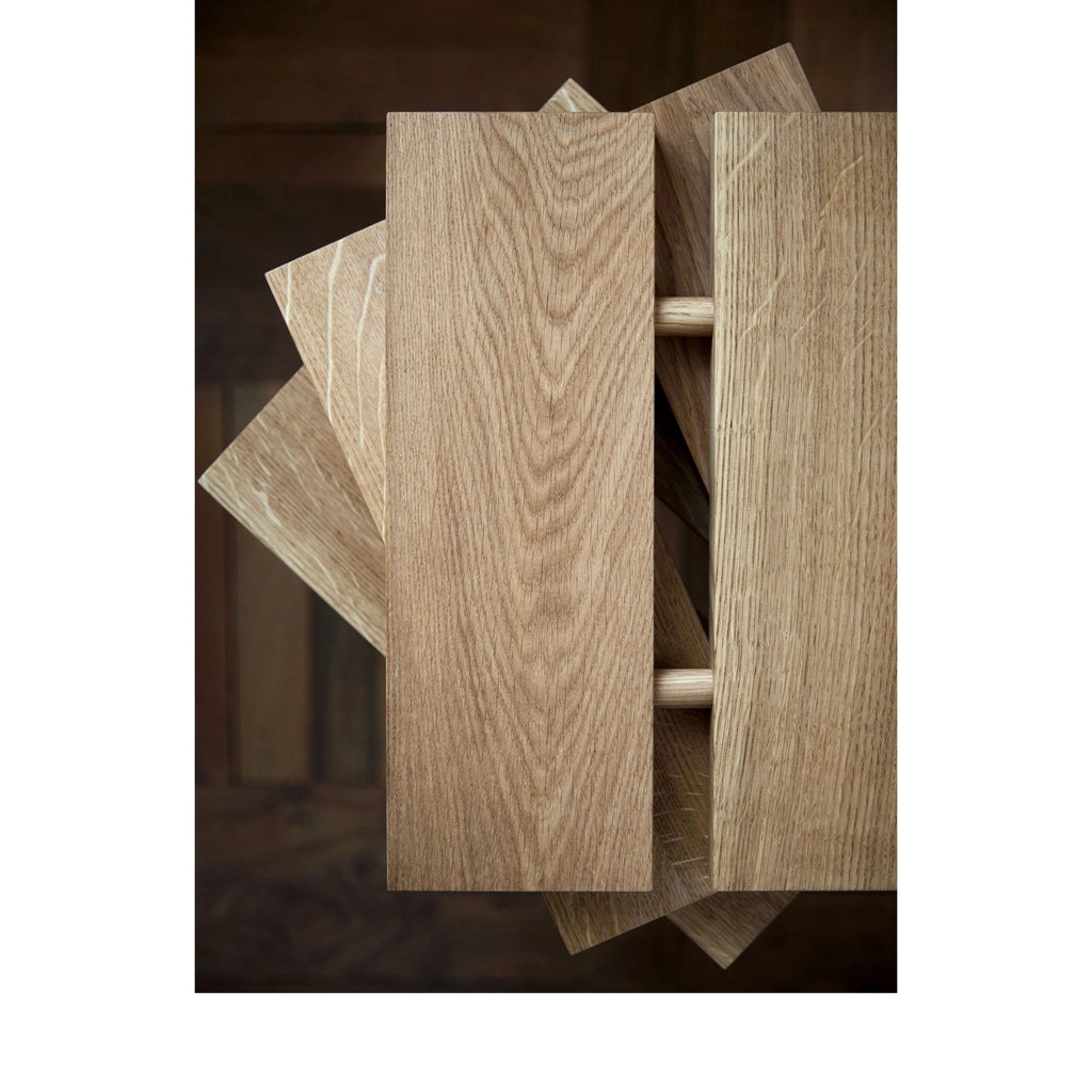 Versatile Moebe Peg Stool: Oak Seat, Table & Stand - Stackable & Portable