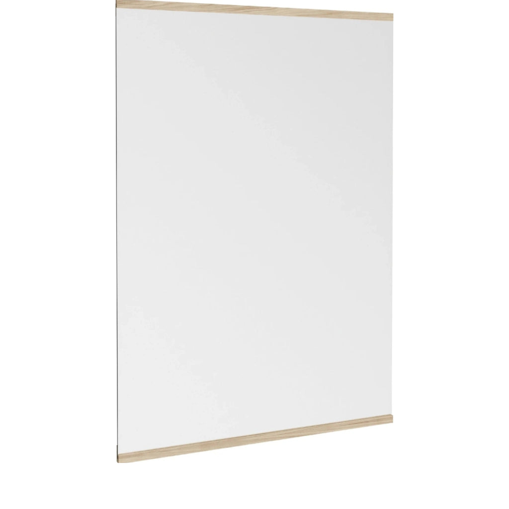 Minimalist Moebe Rectangular Wall Mirror in Ash - 101.8x70 cm