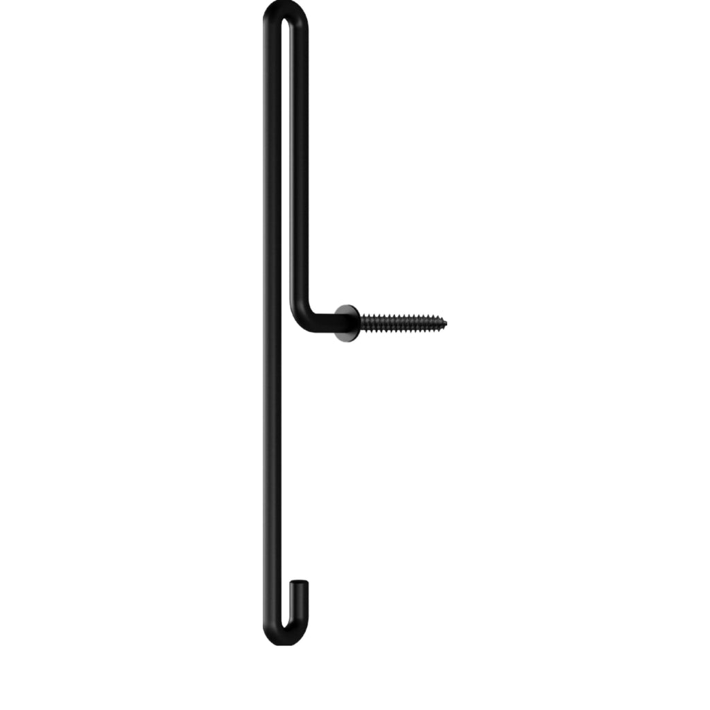 Moebe Large Black Wall Hook - Stylish Steel Coat & Key Hanger