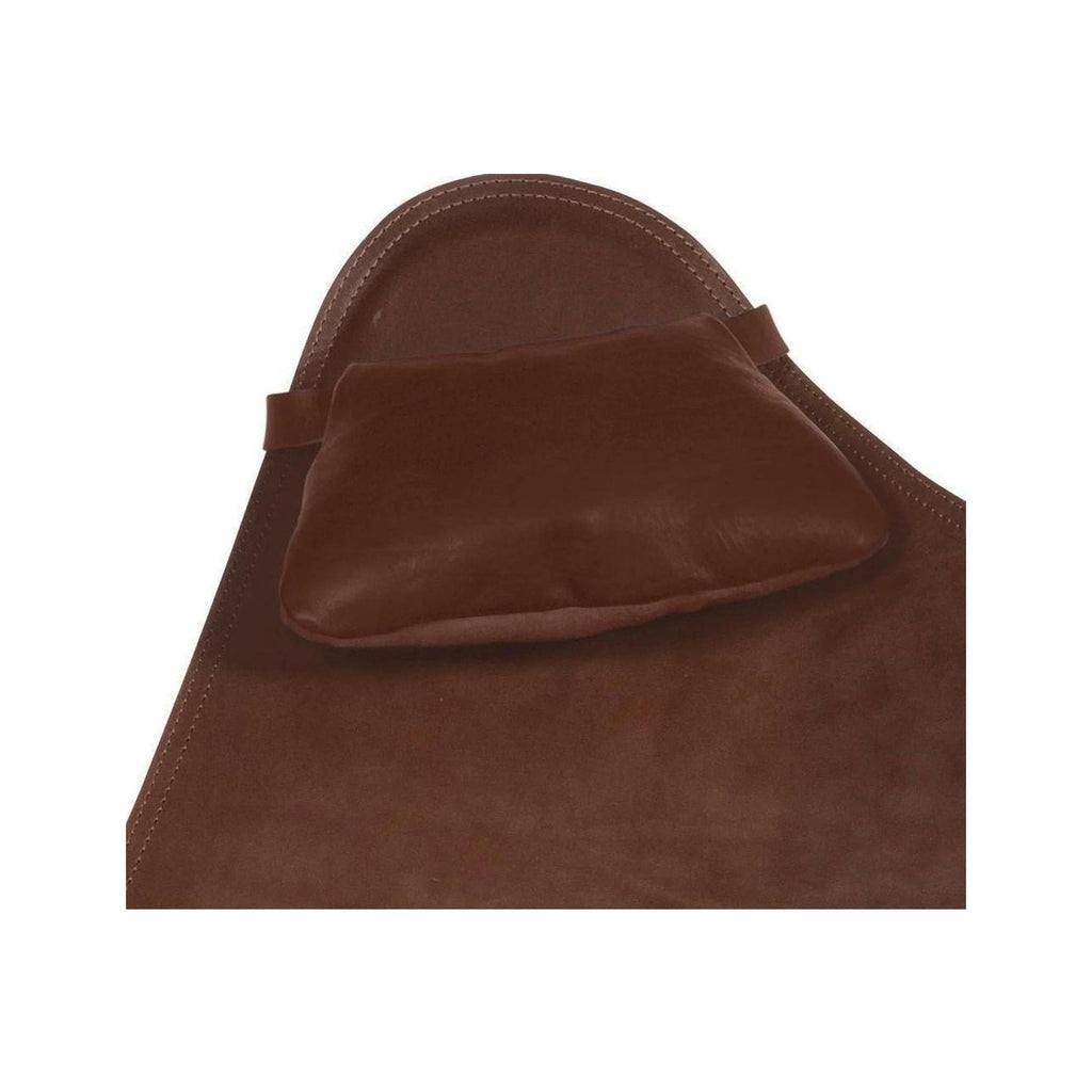 Cuero Pampa Soft Leather Cushion, Chocolate