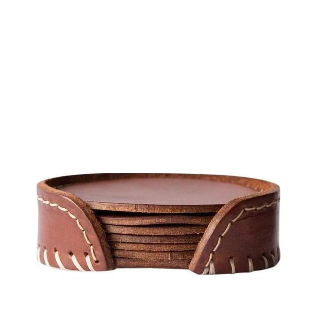 Cuero Pampa Coaster Set, Oak