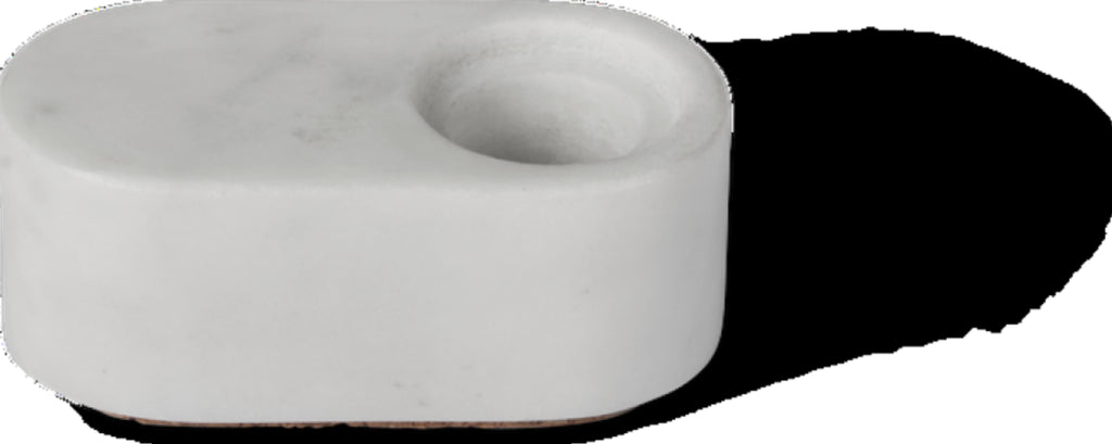 Spring Copenhagen Ovaali Candle Holder, White