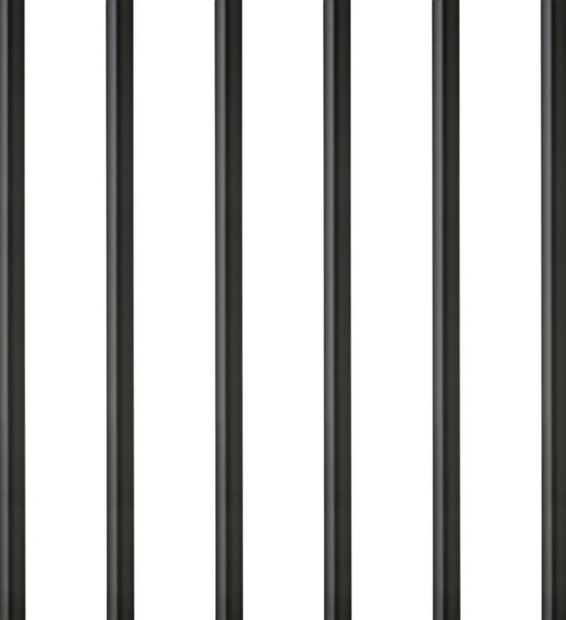 Lyngby Glas straw 6 pcs. black, 6 pcs.