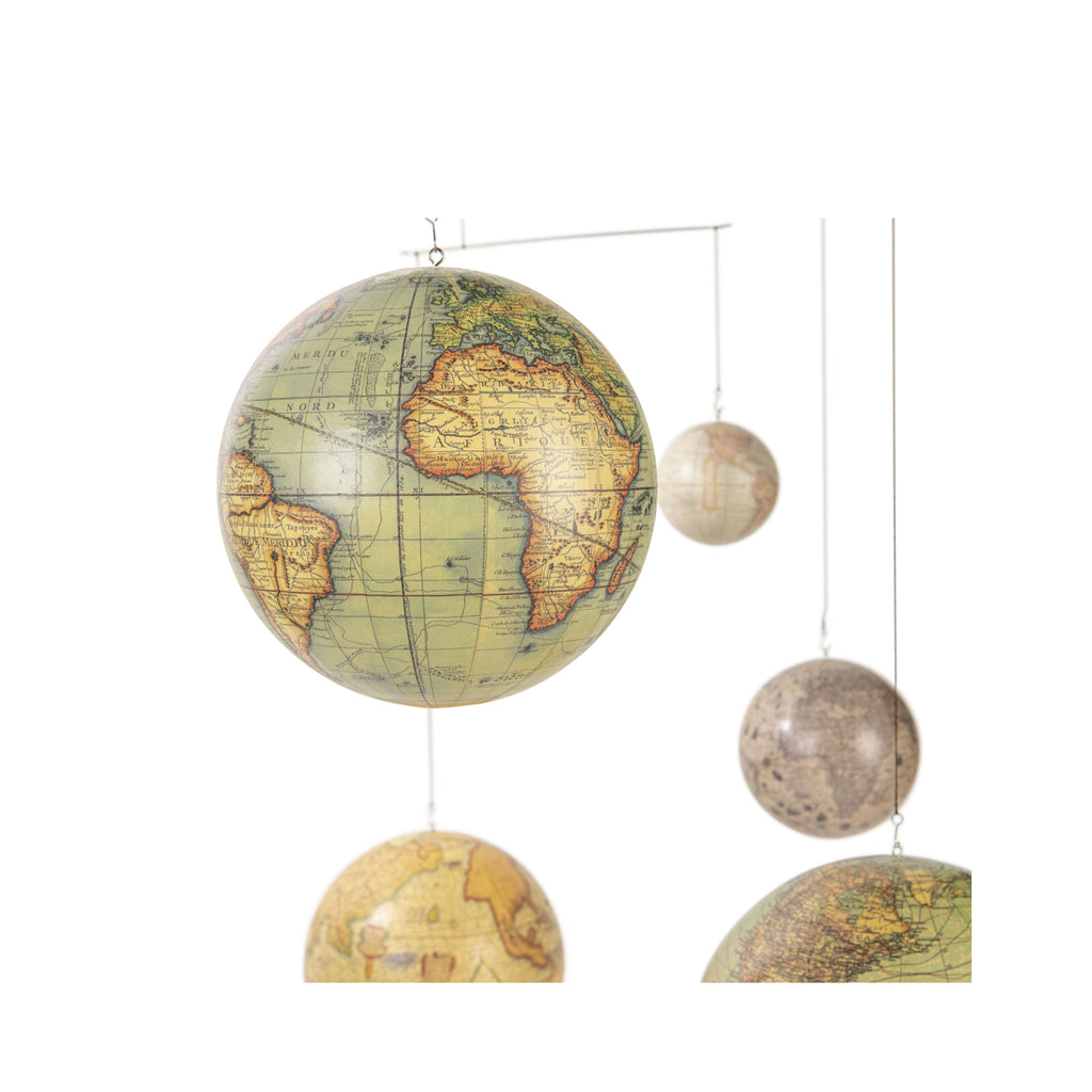 Authentic Models Mobile With Globes