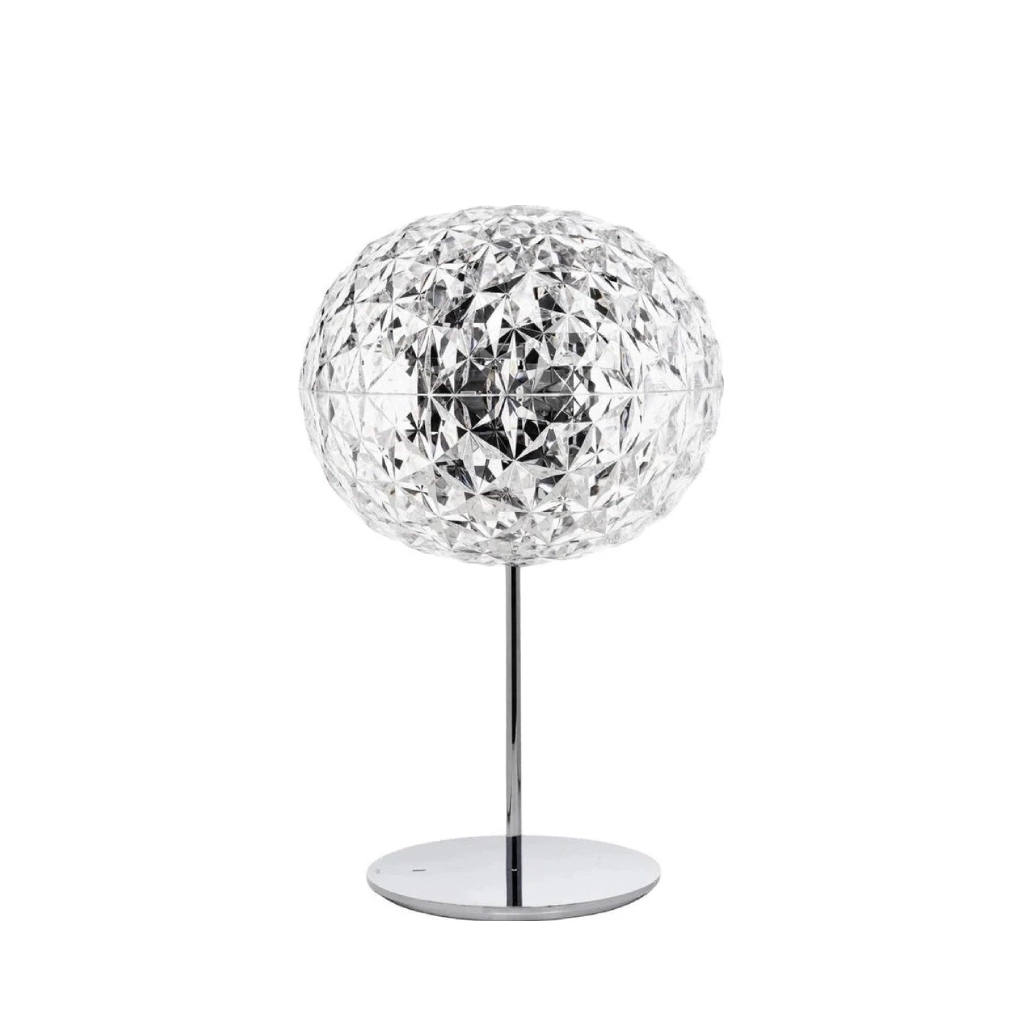 Kartell Planet Table Lamp with Base, Crystal