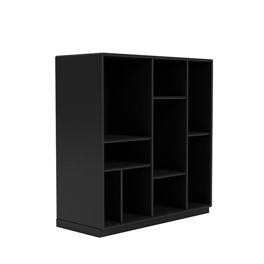Montana Compile Decorative Shelf With 3 Cm Plinth, Black