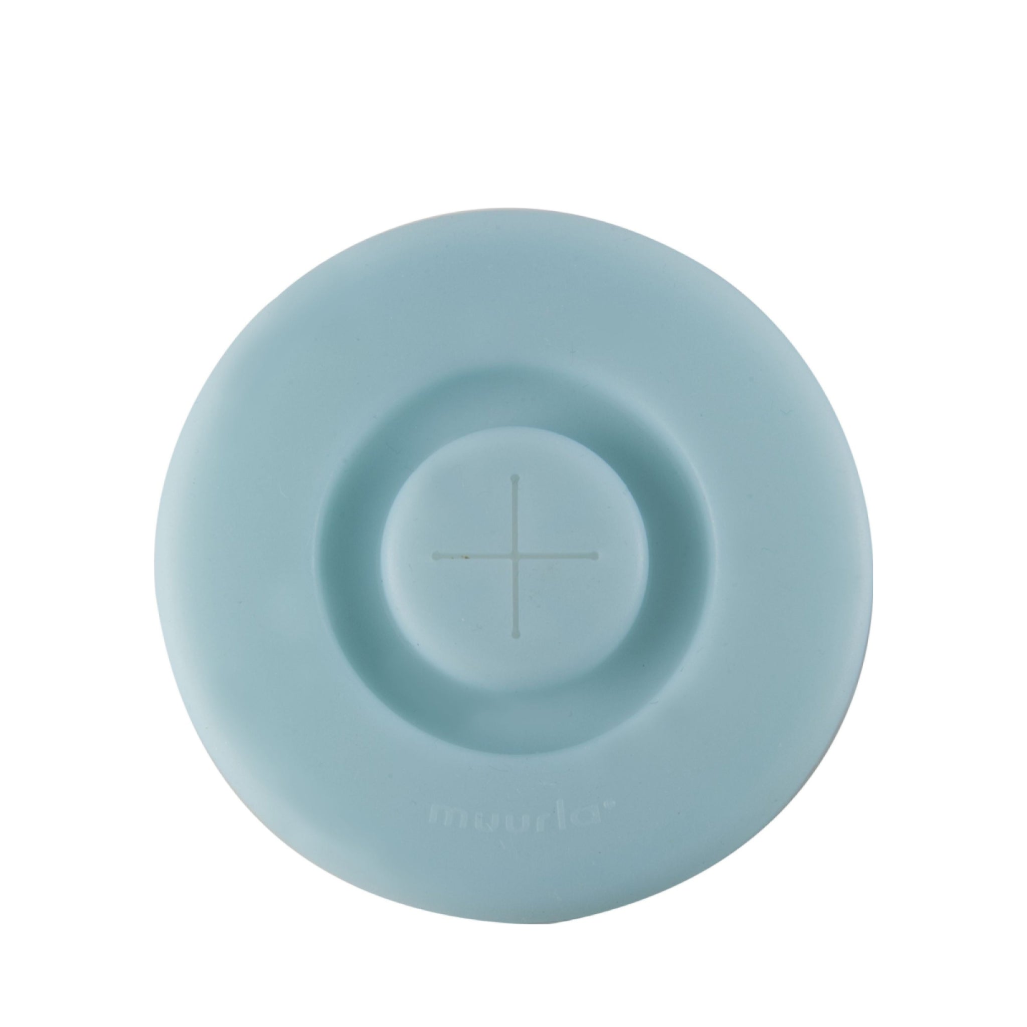 Muurla Silicone Take A Way Silicone Lid With Hole For A Straw, Light Blue