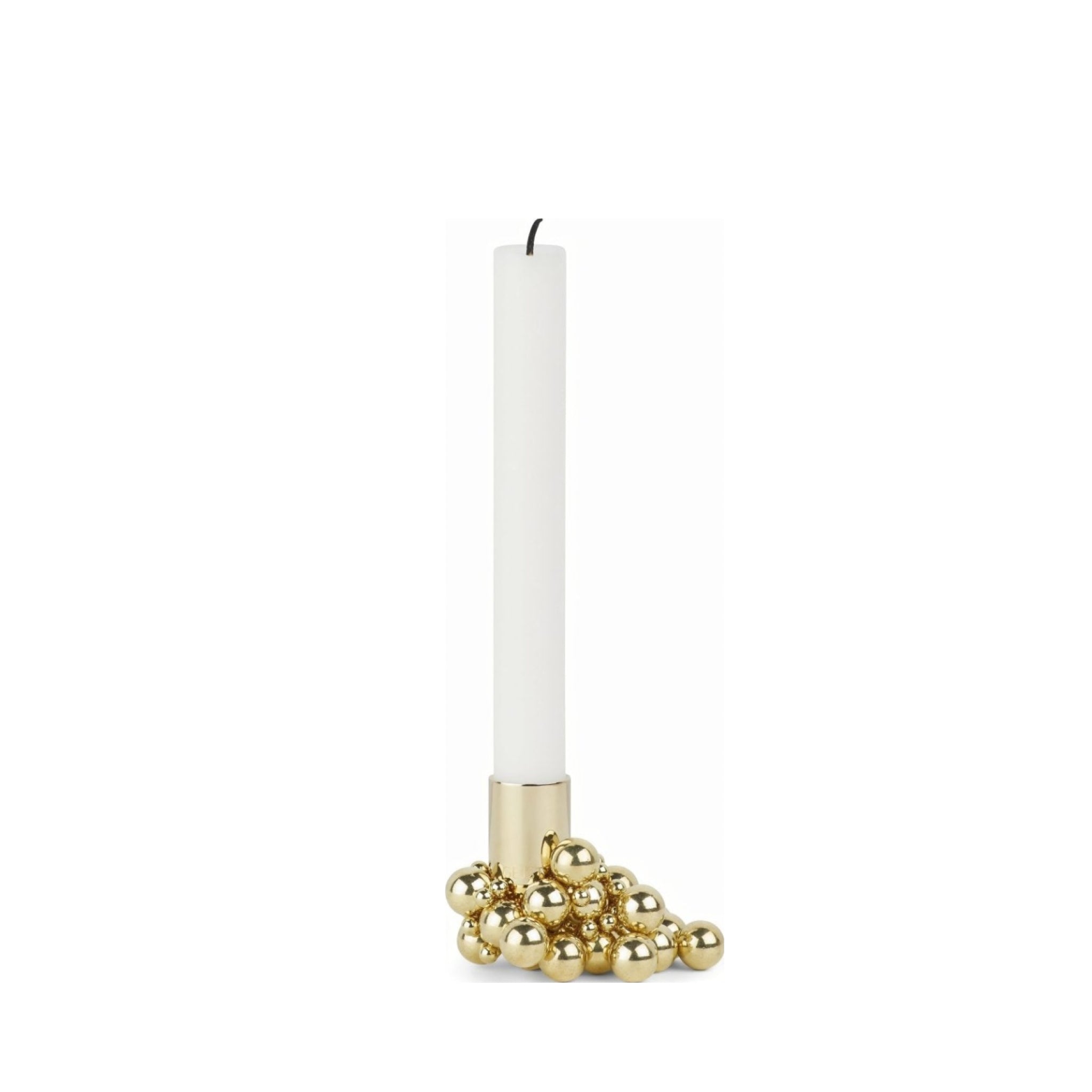 Gejst Molekyl Brass Candle Holder Ø 2.5×3.3 Cm – Magnetic Steel Design