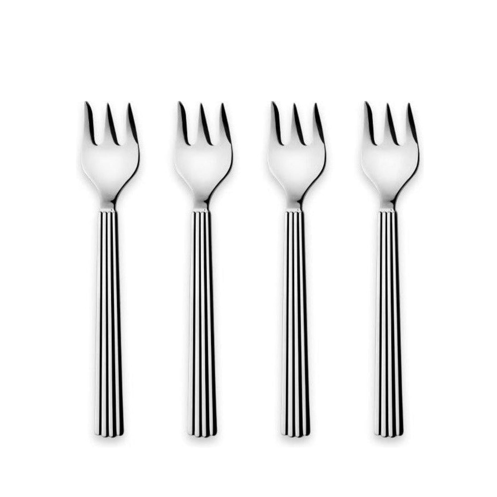 Georg Jensen Bernadotte Cake Fork, Set Of 4