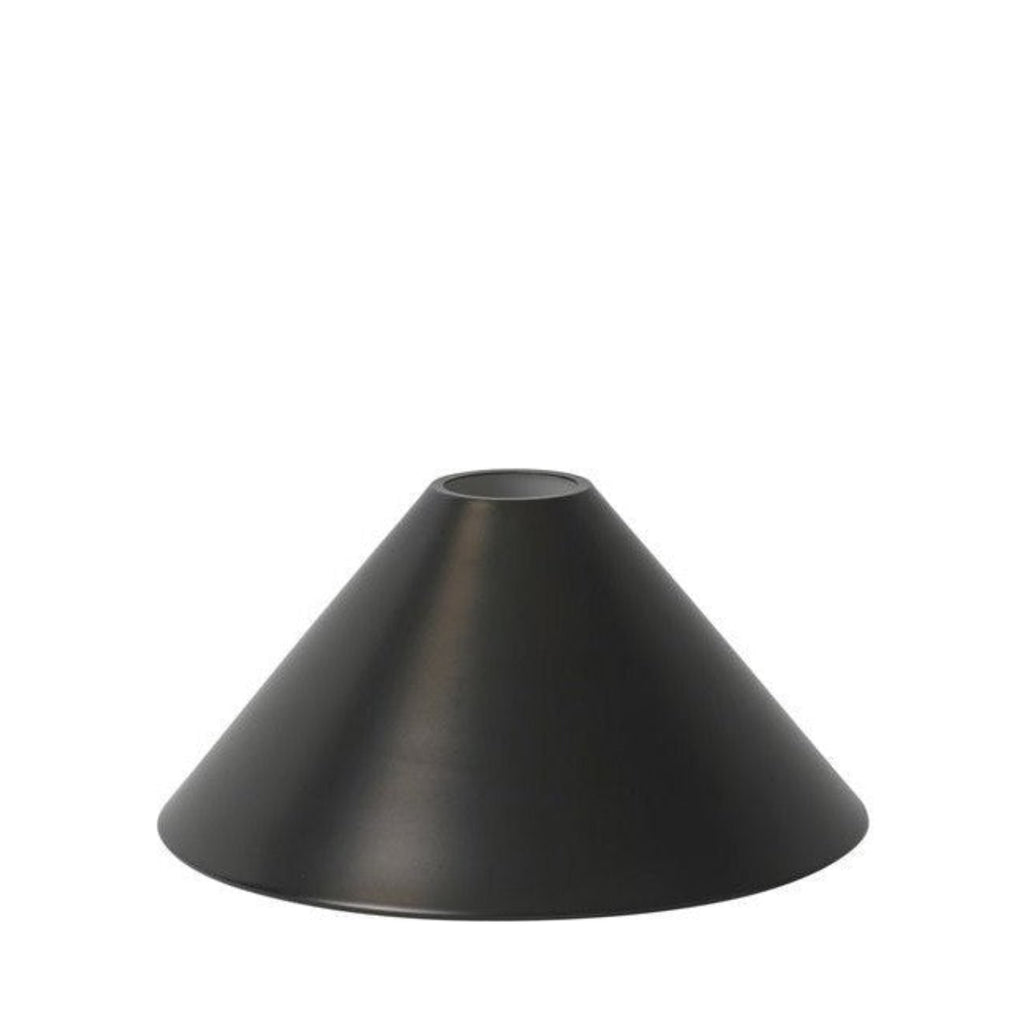 Ferm Living Cone Lampshade, Black Brass
