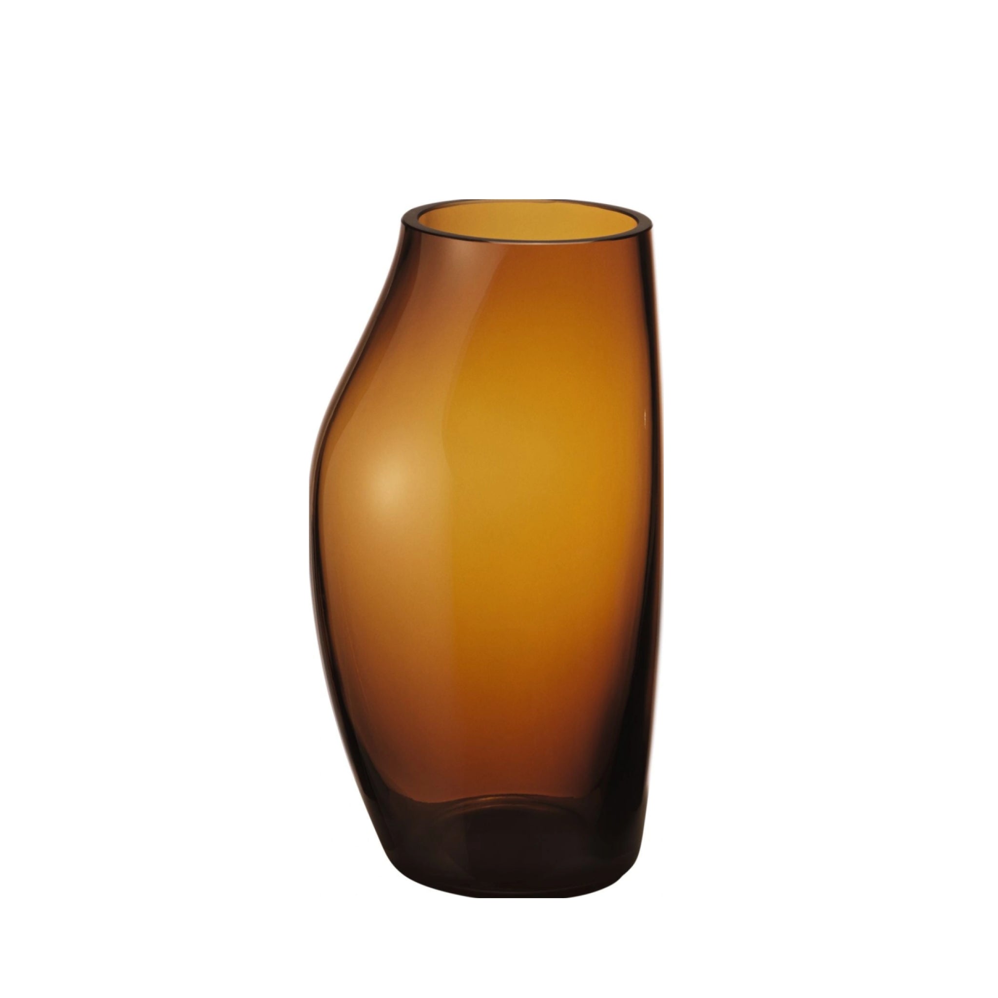 Georg Jensen Sky Vase, Glass, Amber H215 Mm
