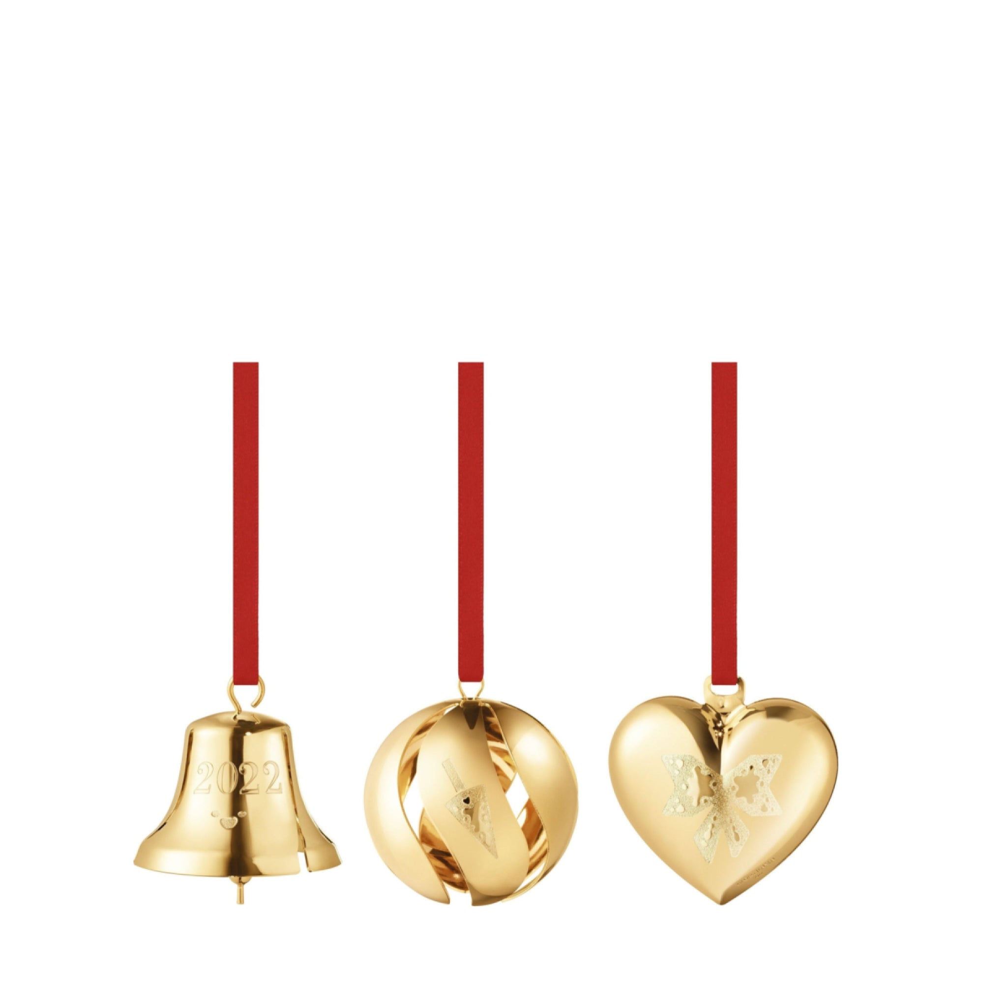 Georg Jensen Christmas Set , Gold Plated