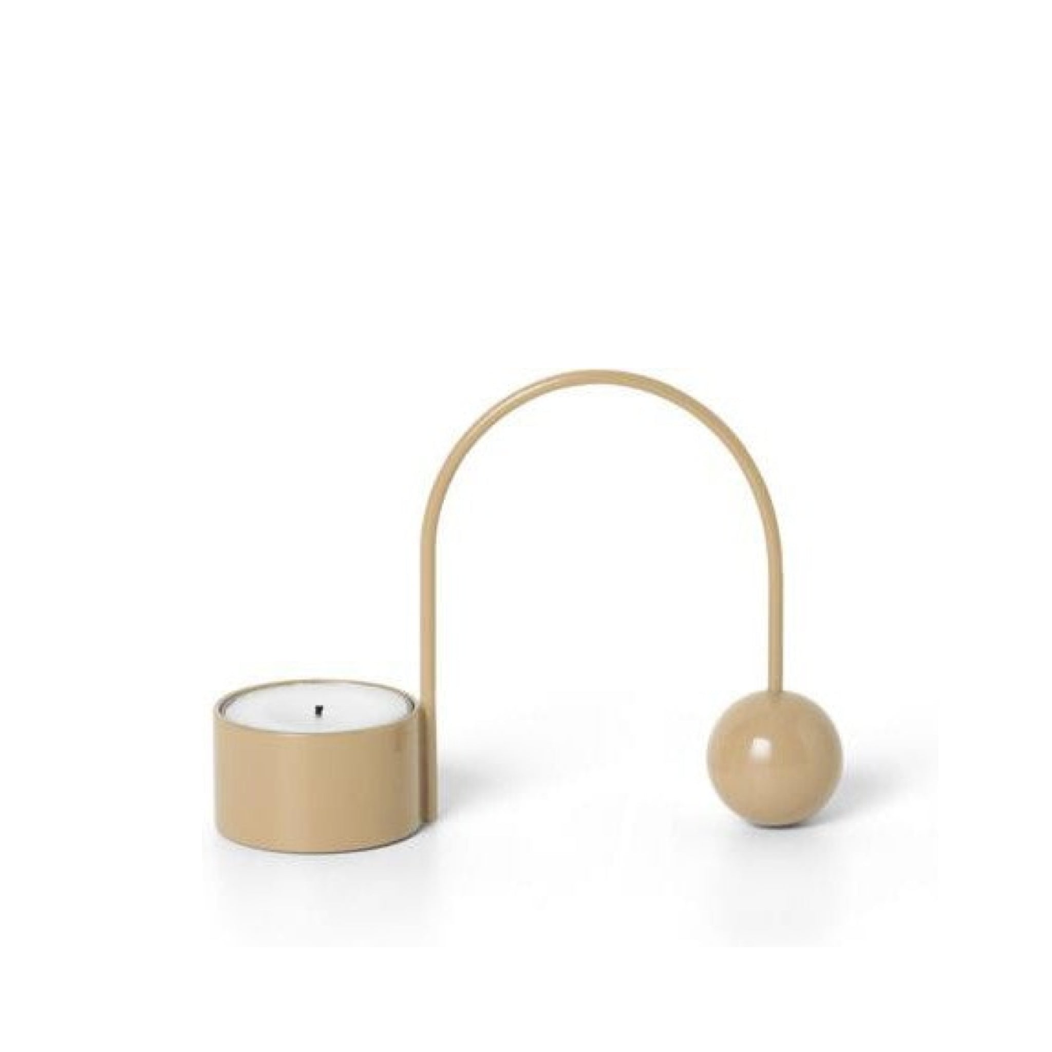 Ferm Living Balance Candleholder, Dark Aubergine