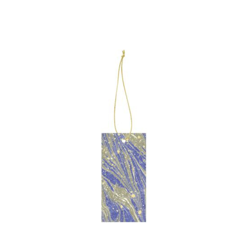 Ferm Living Marbling Gift Pendant, Bright Blue
