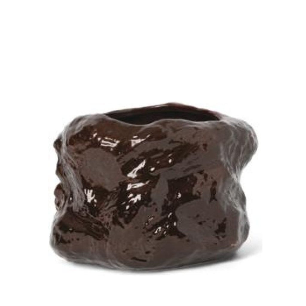 Ferm Living Tuck Flowerpot, Red Brown