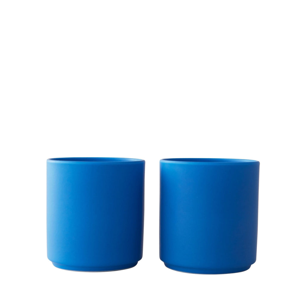 Design Letter's Favorite Cup Set of 2, Cobalt Blue