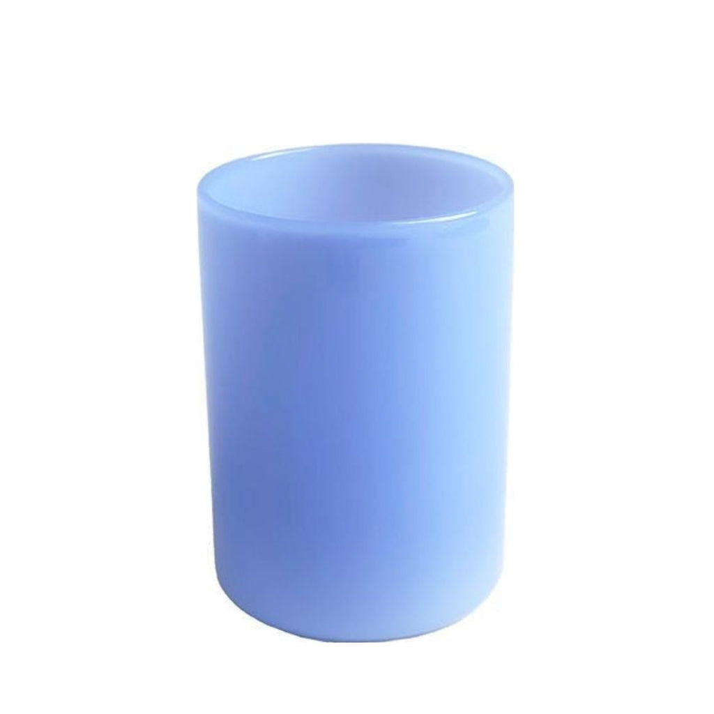 Design Letter's Favorite Drinking Glass, Milk Blue