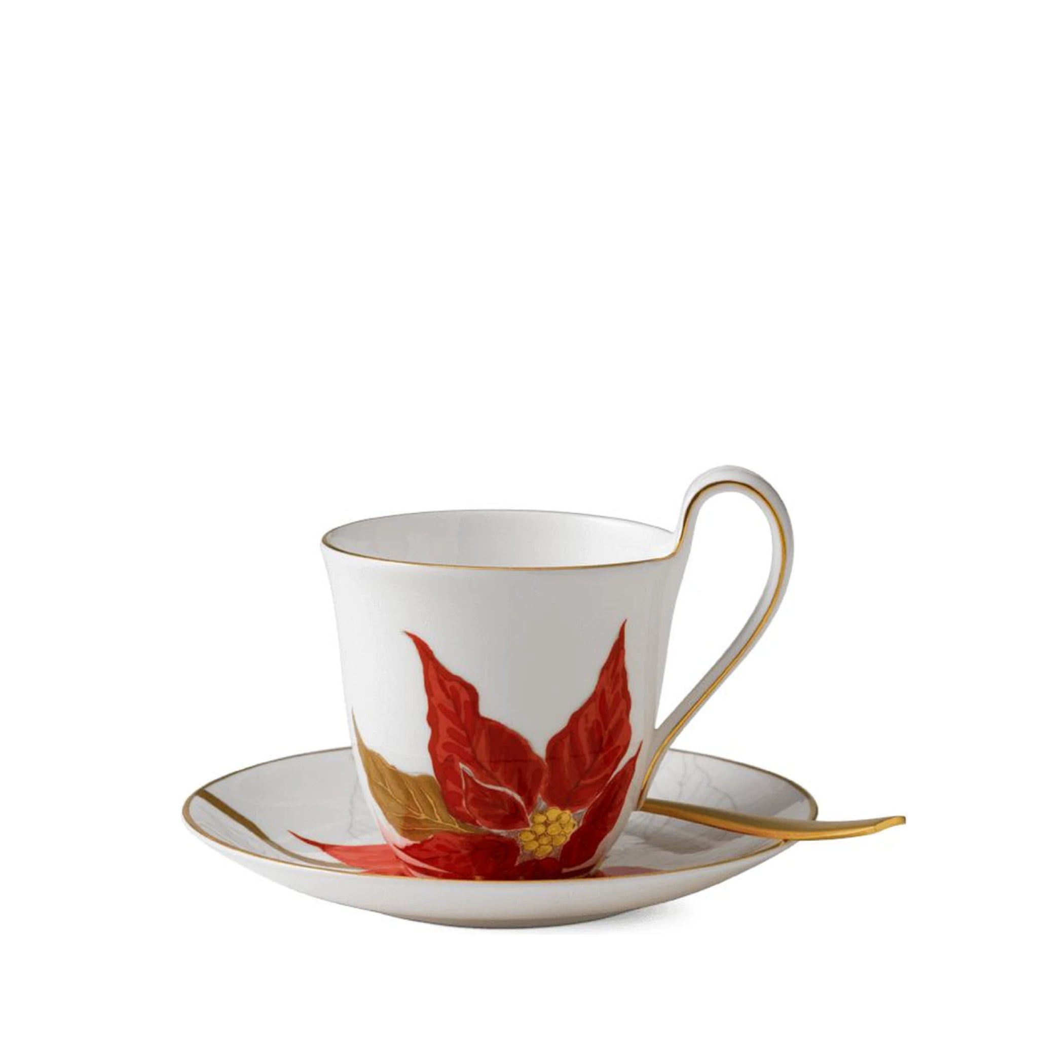 Royal Copenhagen Flora Mug With Saucer Poinsettia, 27cl