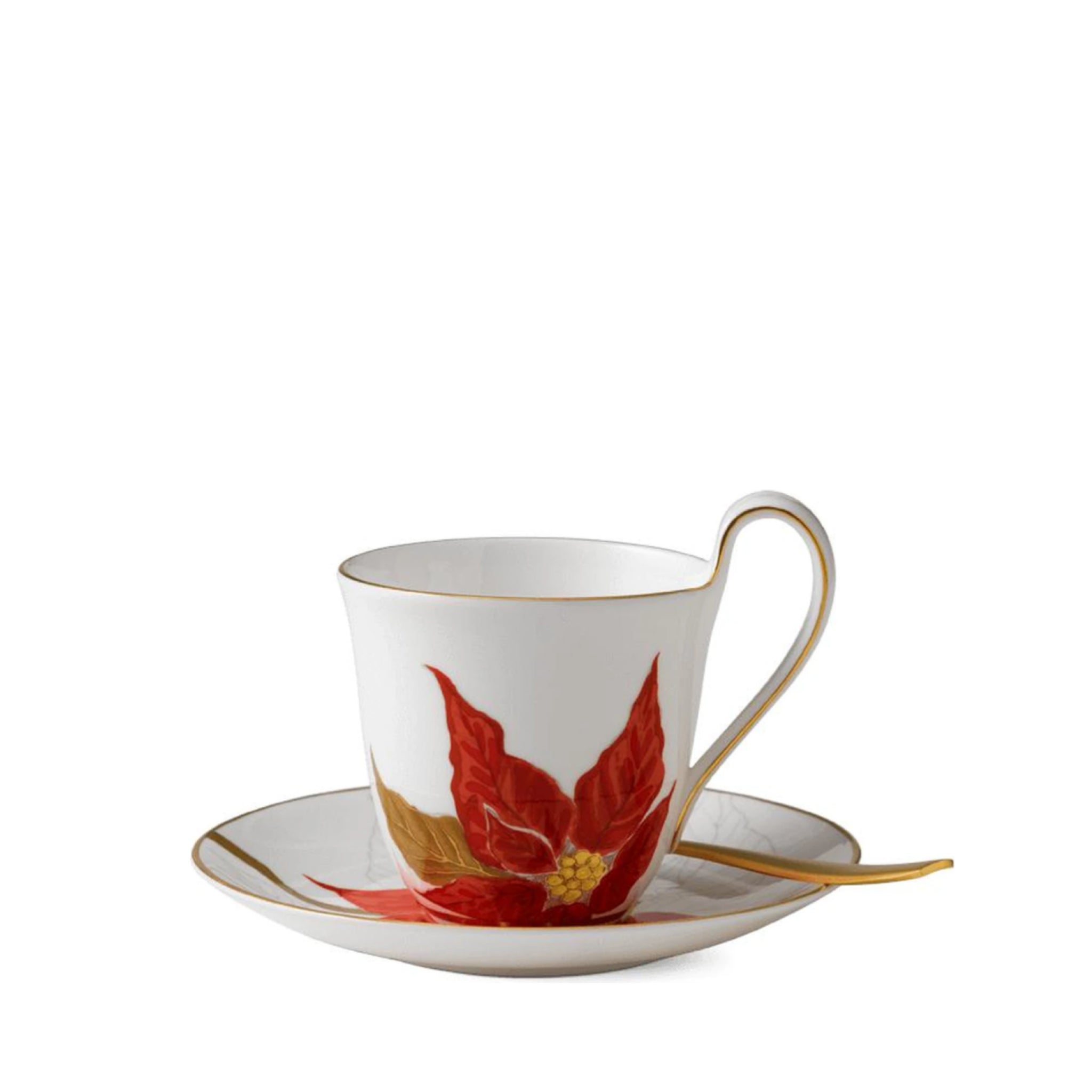 Royal Copenhagen Flora Mug With Saucer Poinsettia, 27cl