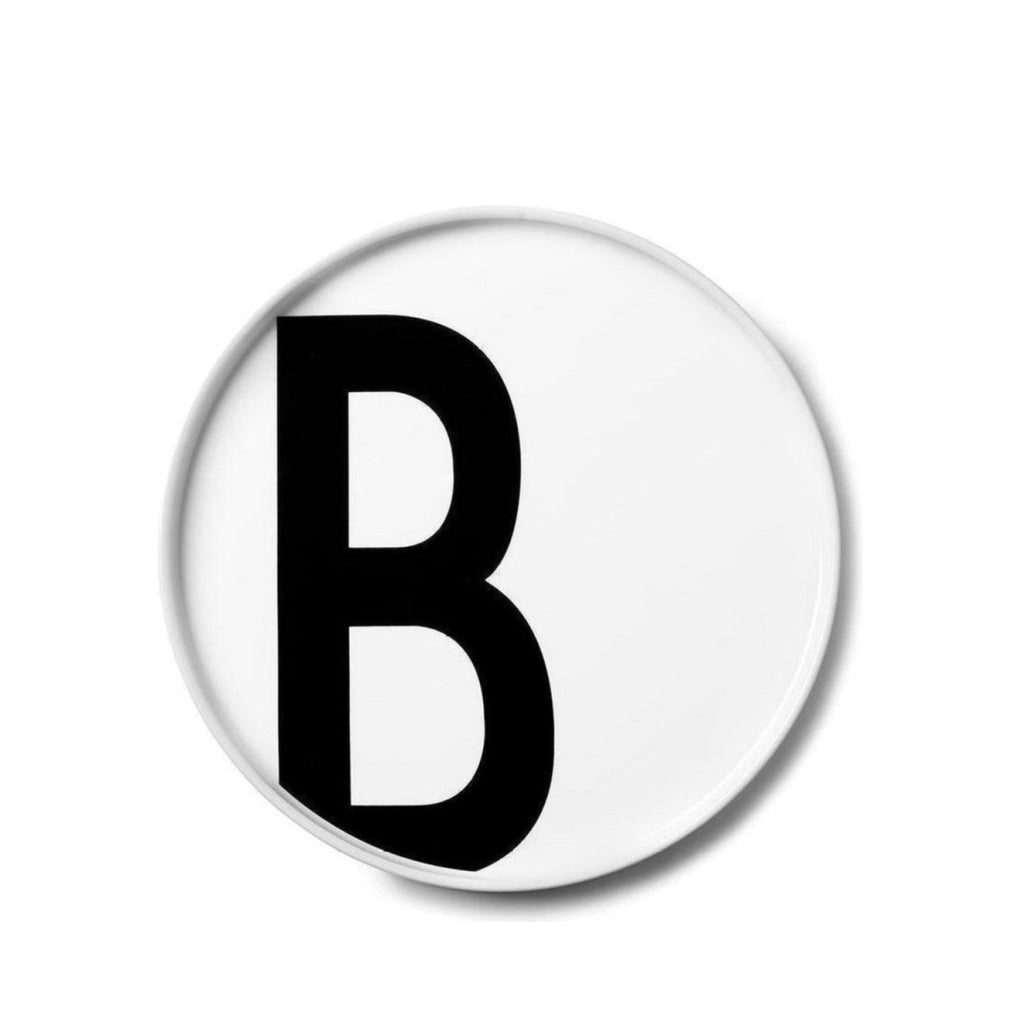 Design Letters Personal Porcelain Plate A-Z, B