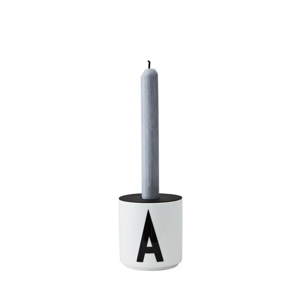 Design Letters Candle Keeps Insert for Abc Cups, Black