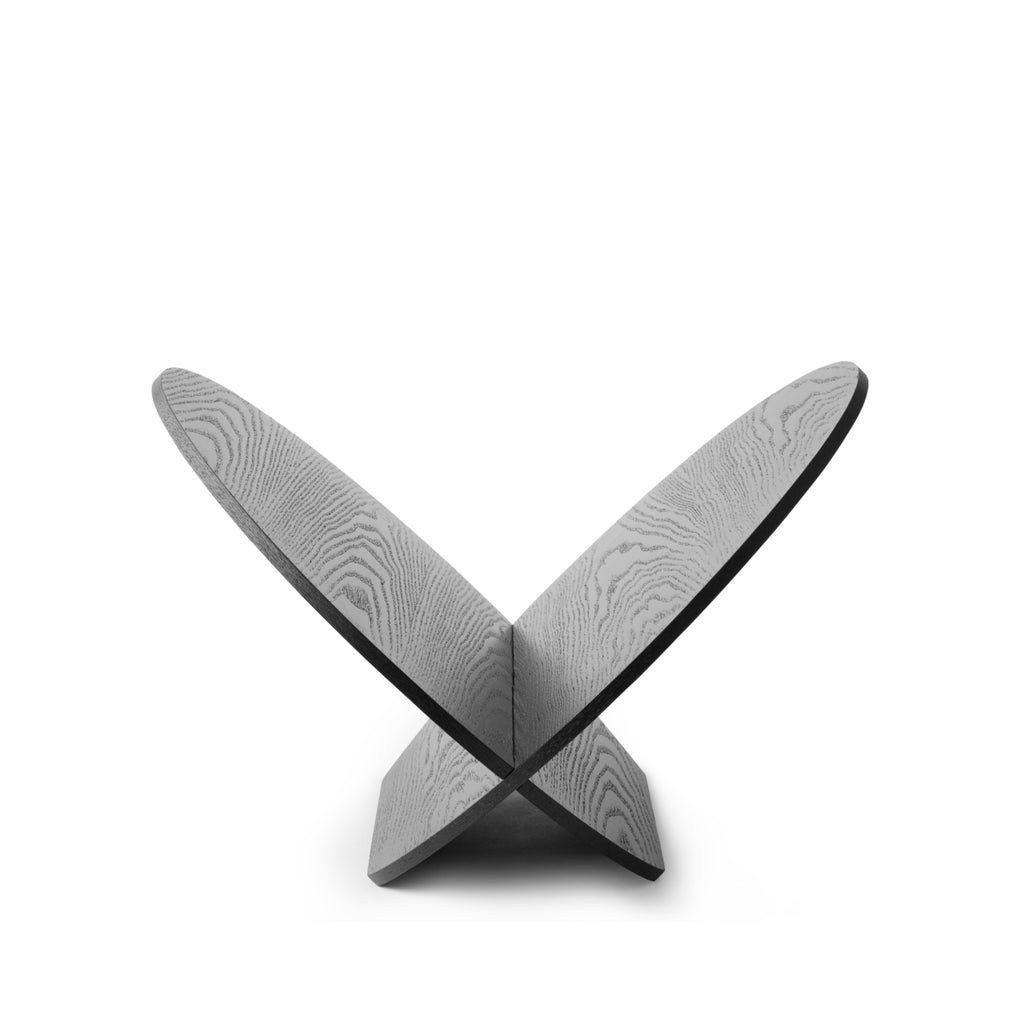 Gejst Silia Freestanding Magazine Holder - Black Oak Minimalist Rack