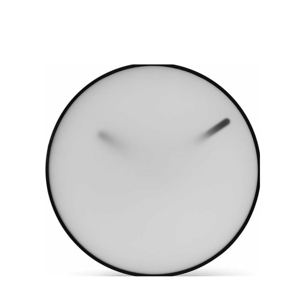 Gejst MOMENTT Wall Clock 30cm White — Milky Glass, Steel & Acrylic