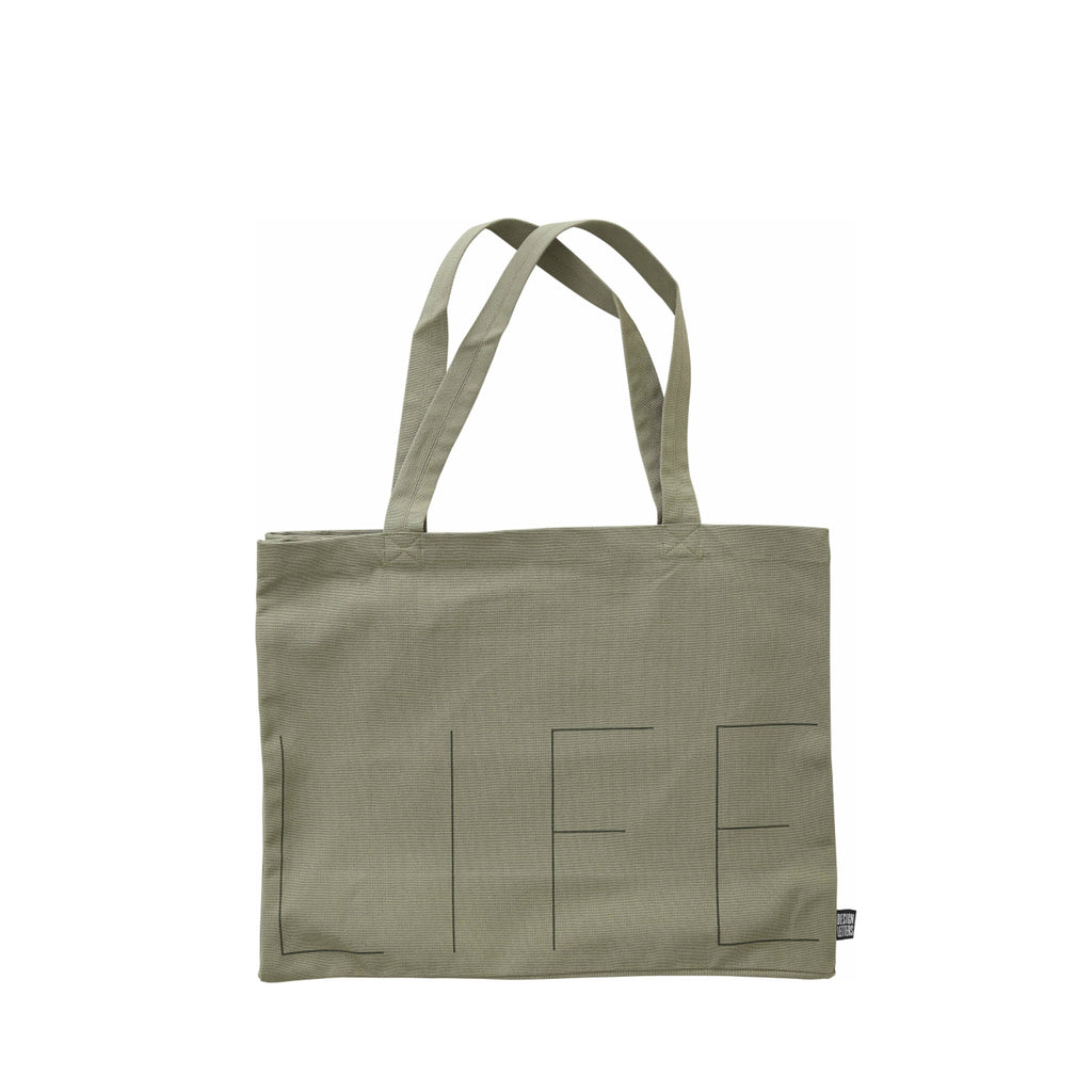 Design Letters Life Carrying Bag, Olive Green