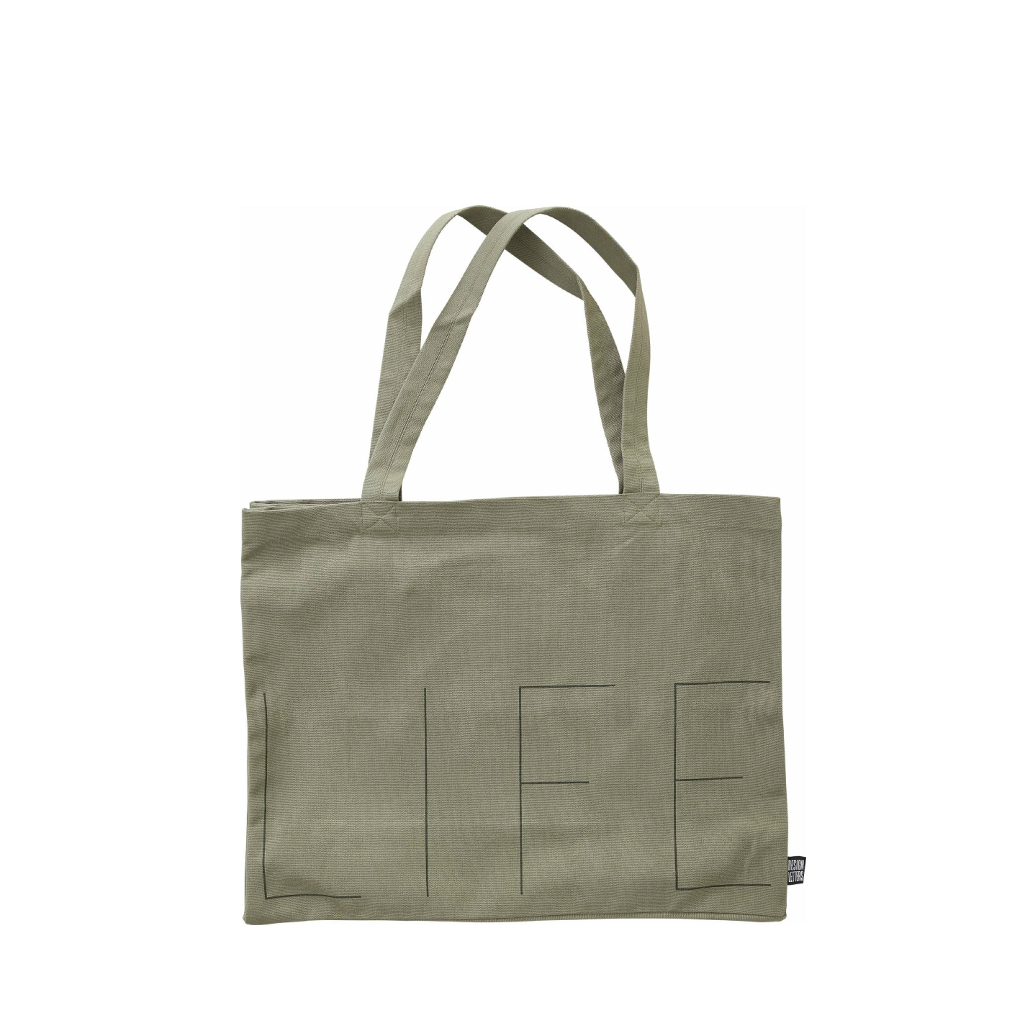 Design Letters Life Carrying Bag, Olive Green